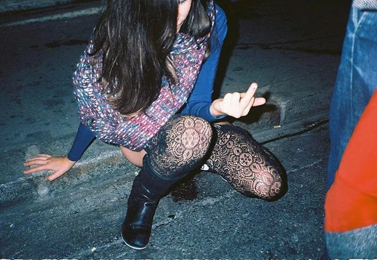 Going next to the sidewalk