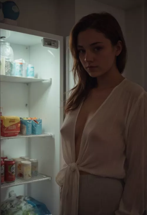 Got caught looking for a midnight snack