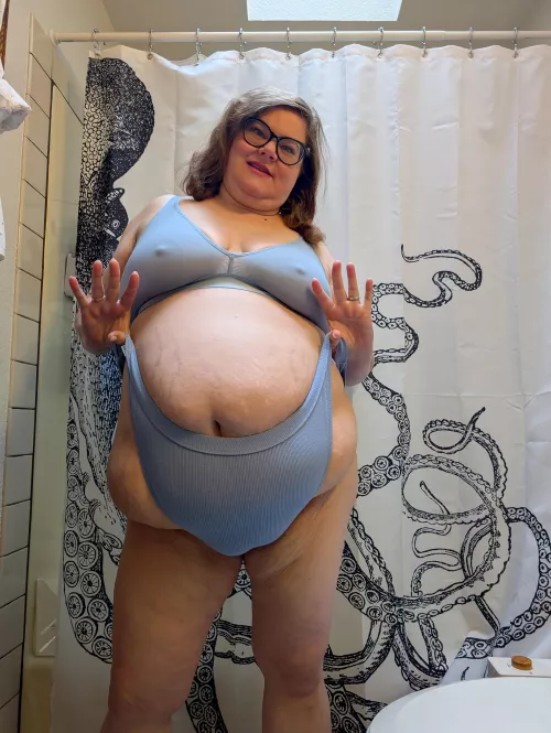 I love a string bikini on my big soft tummy 