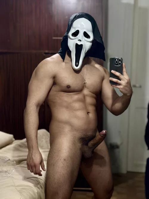 I'll fill your hole with my mask on