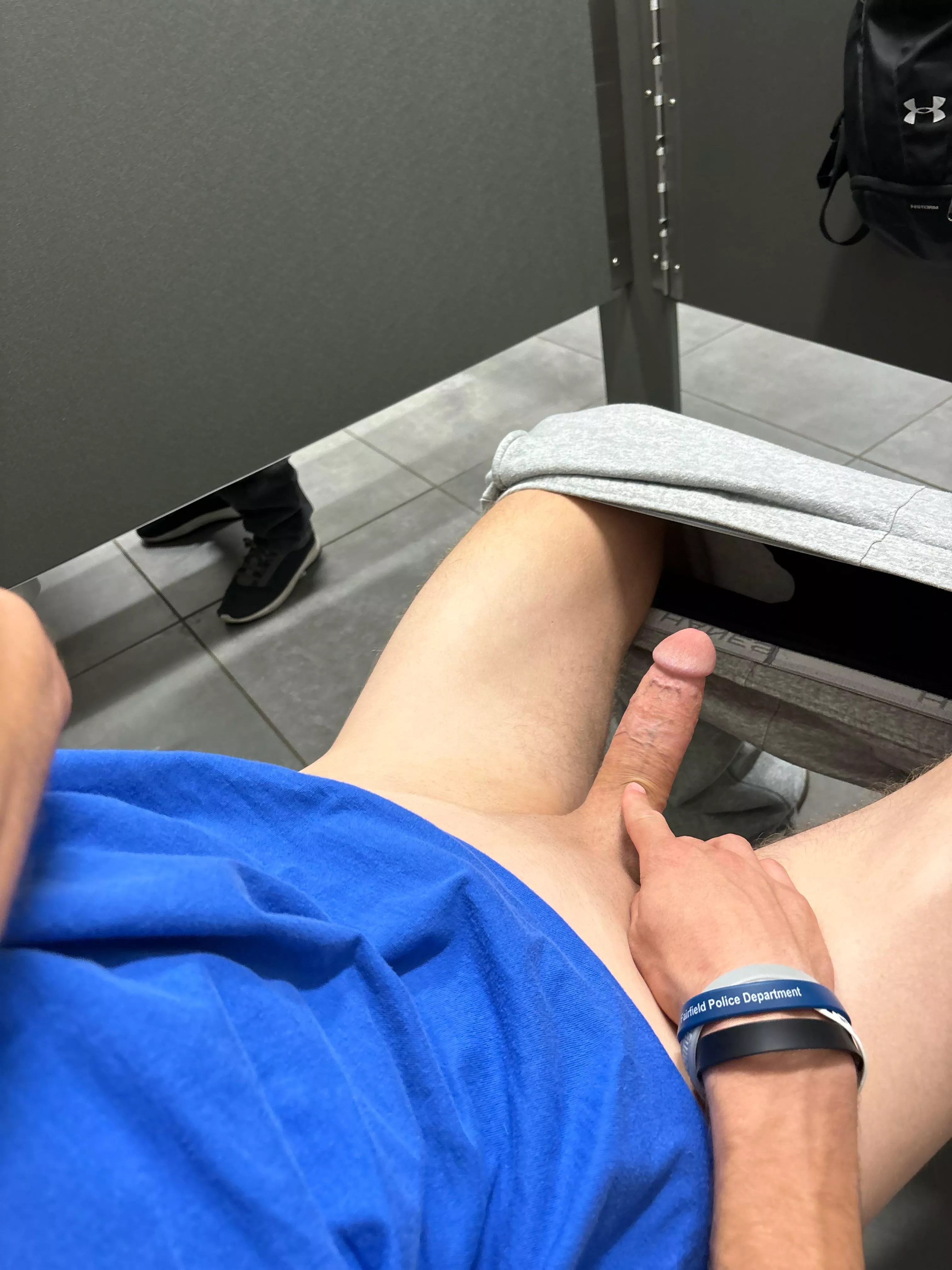 jerking off in my university bathroom