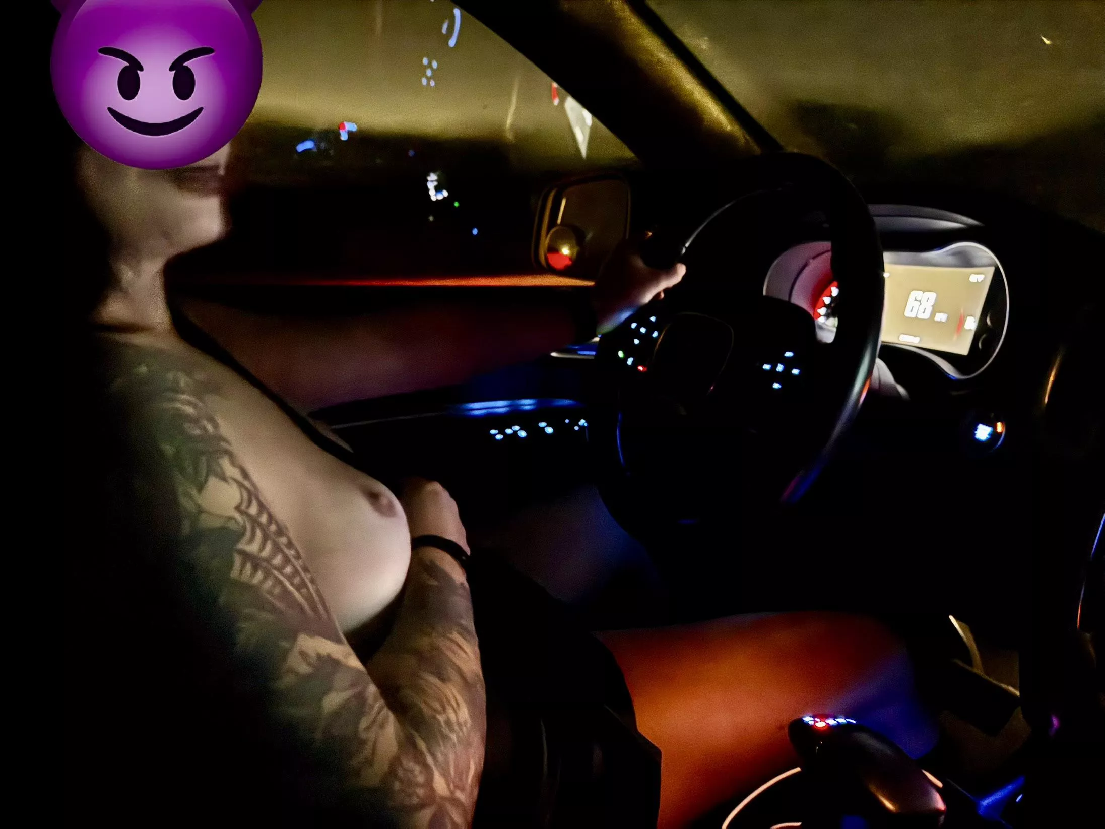 Just a little fun driving back from a Halloween party last night 