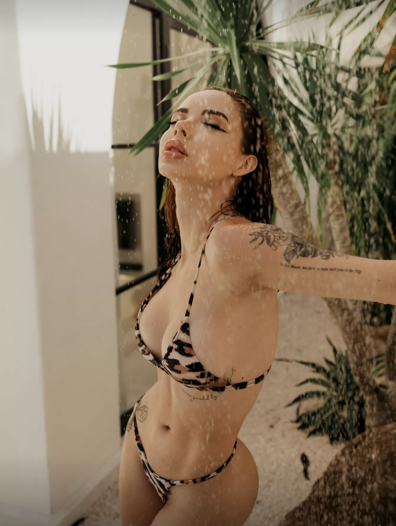 Just a sexy latina wearing a bikini