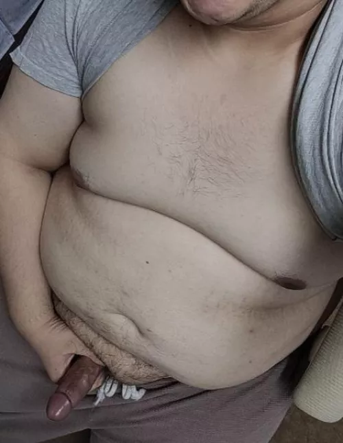 Just an eager chub showwing off and trying to get off. 😈