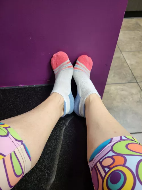 Just finished a workout. They are all hot and sweaty!