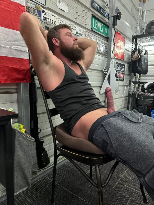 Just hanging out in the garage. 