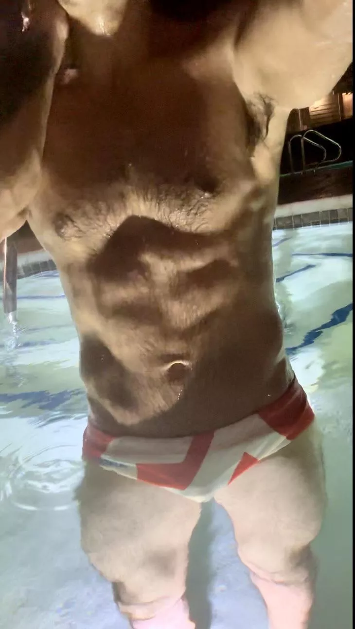 Late night hot tub fun 