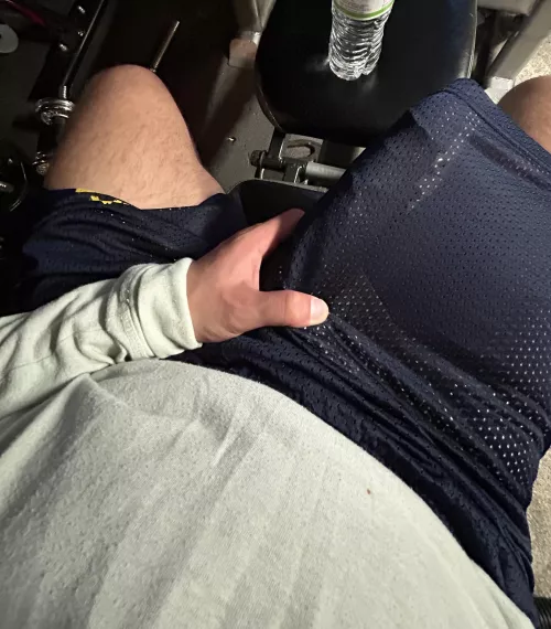 Me hiding in the corner of the gym last night 