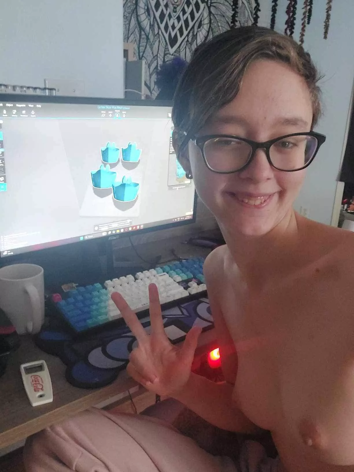 Morning Nerd already gaming 