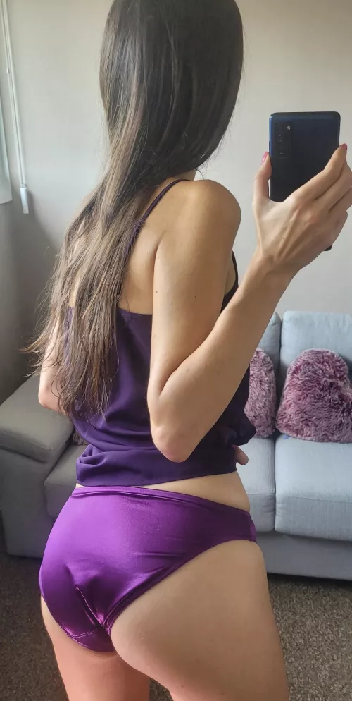 My fav purple satin panties