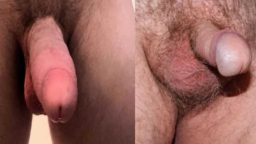 My Friend and Me___Both Hard: Him (left) - circumcised, 7