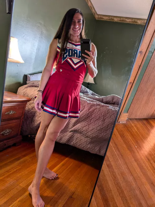 My high school cheer uniform from 25 years ago 