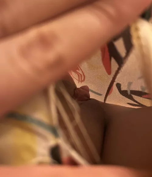 My little dick through my ripped pajamas