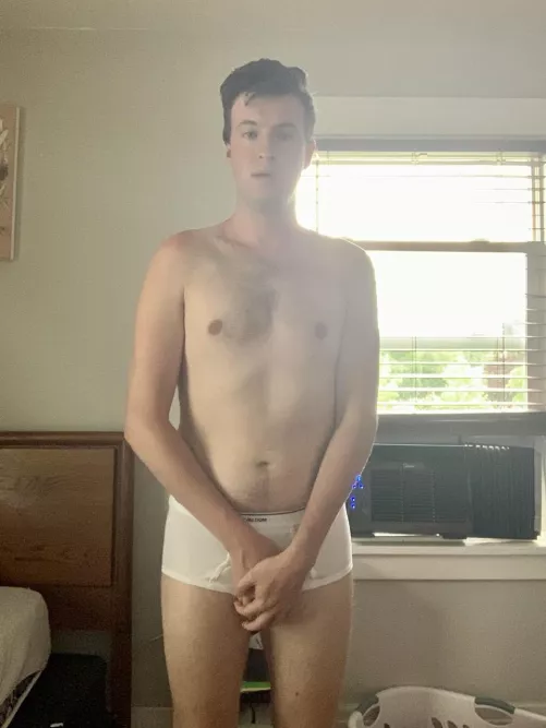 My reaction if I got caught in my tighty whities 