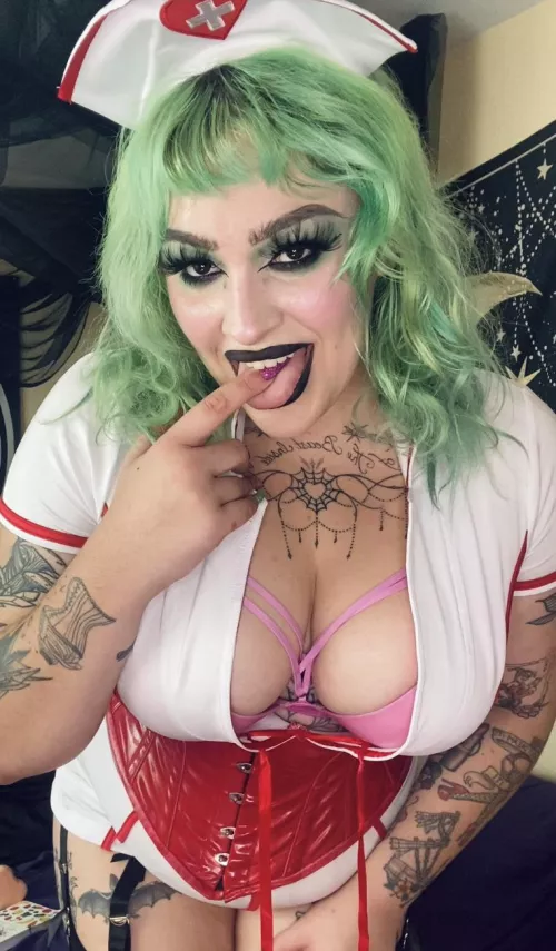 My sexy nurse costume for halloween 🎃