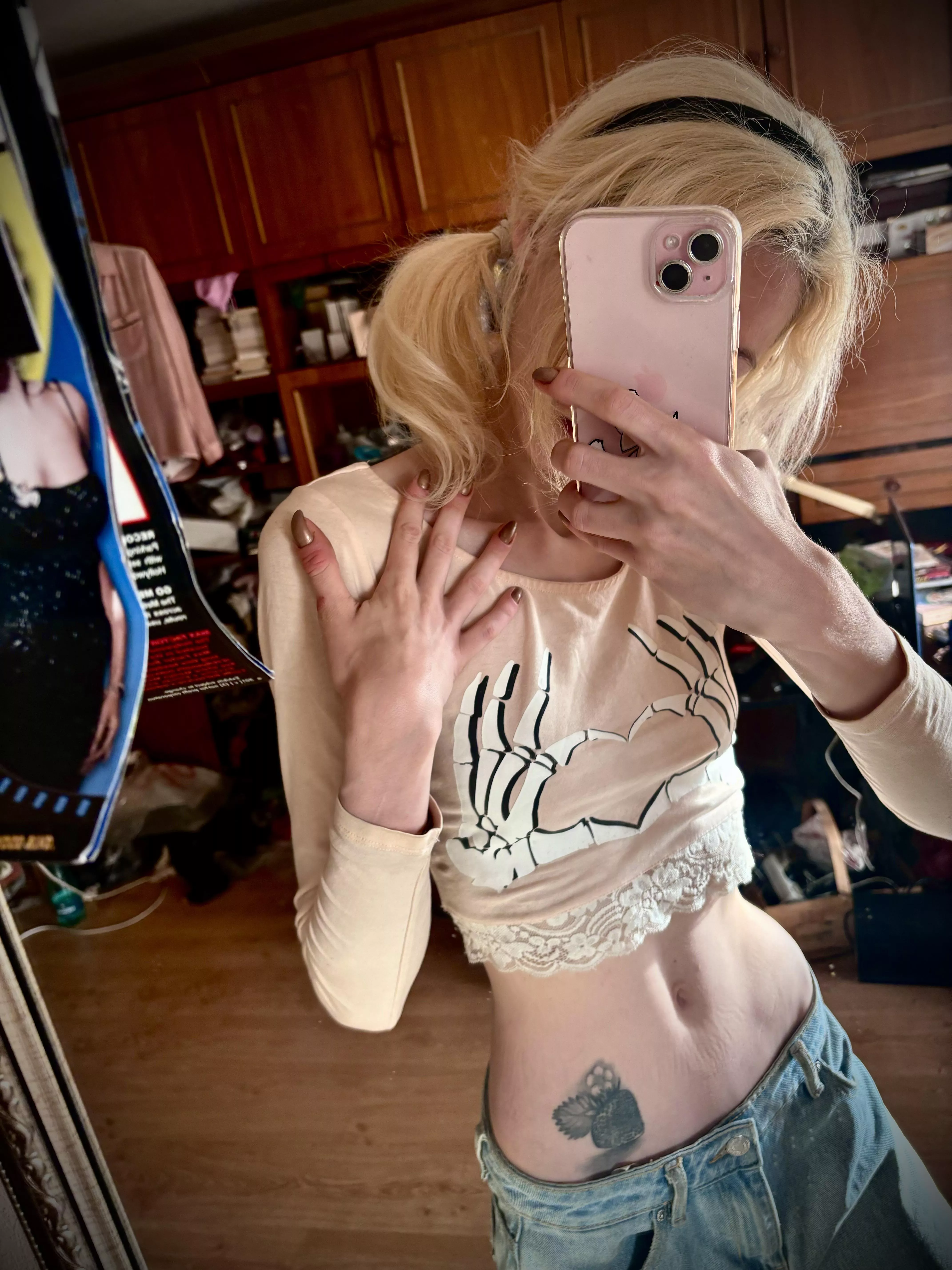 My to-go outfit.. jeans and crop tops