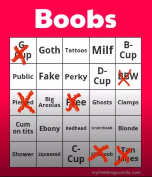 Need help with my bingo card