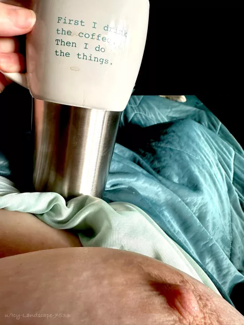 Nippy day calls for coffee and covers