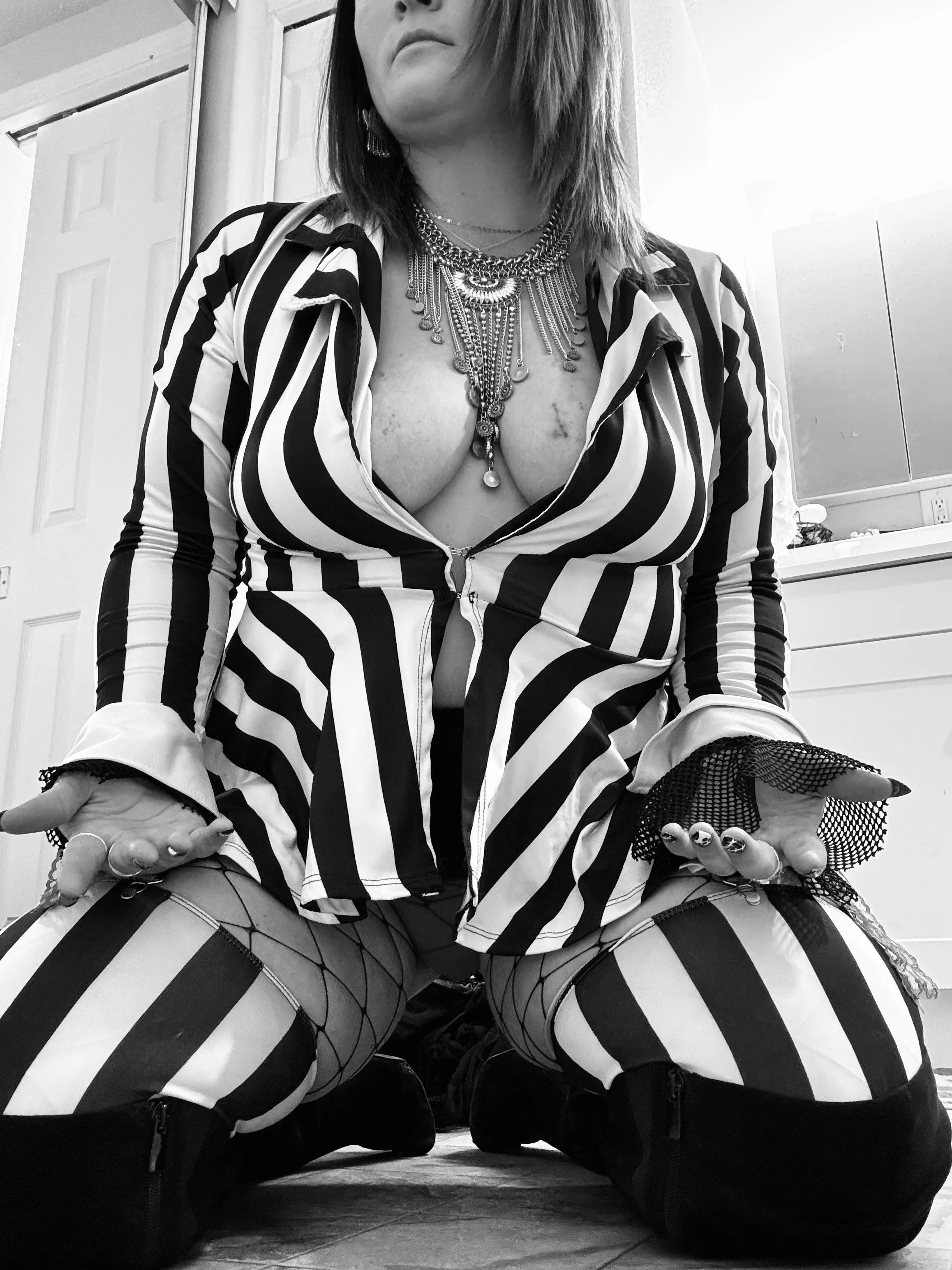 On my knees waiting for Daddy’s orders 