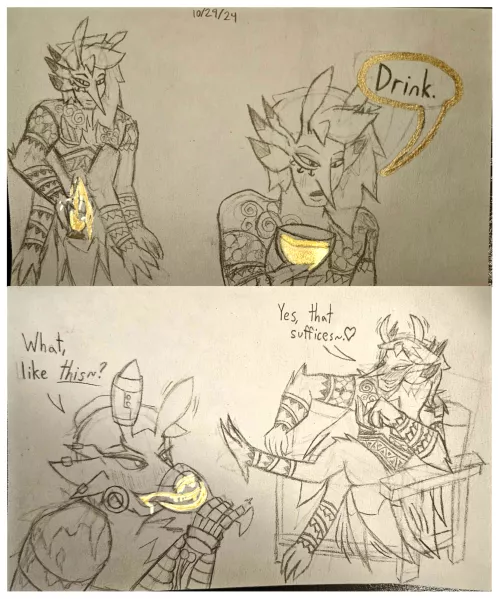 Ordered to drink (Original Art) (MxM)