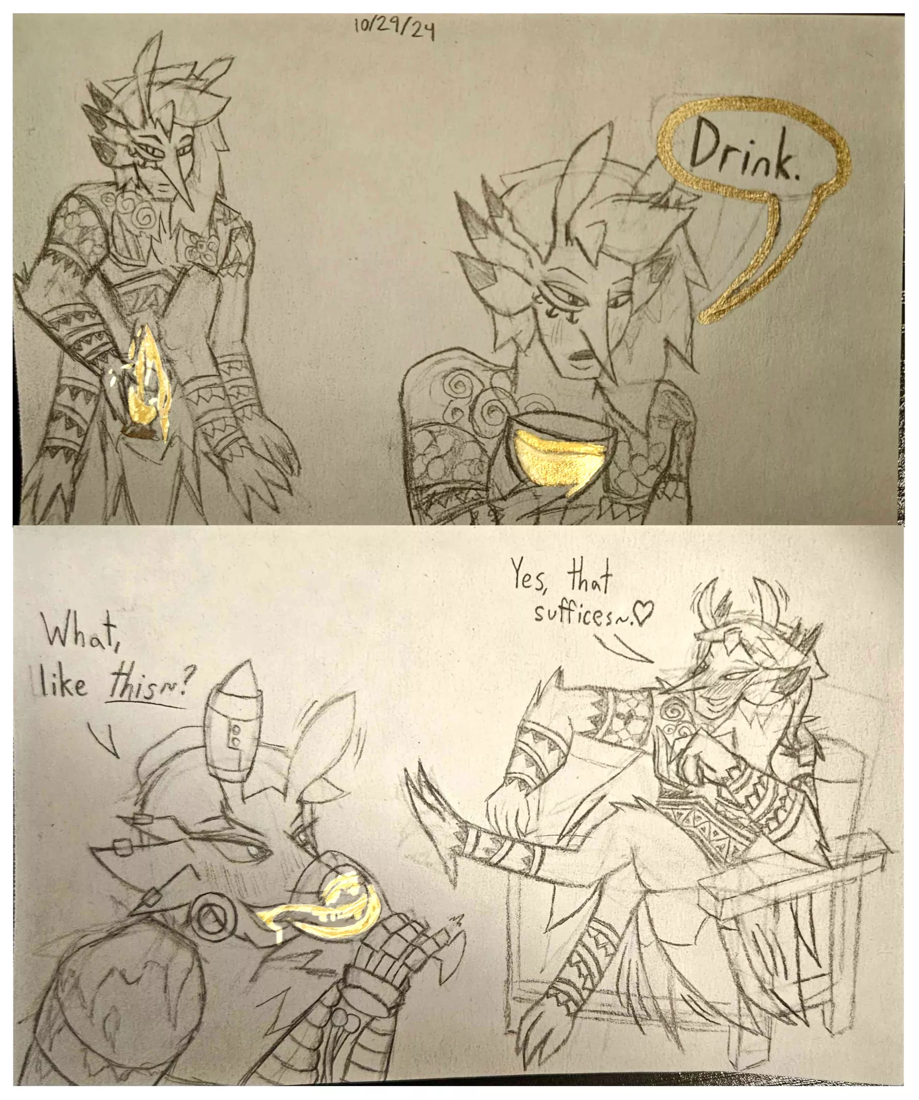 Ordered to drink (Original Art) (MxM)