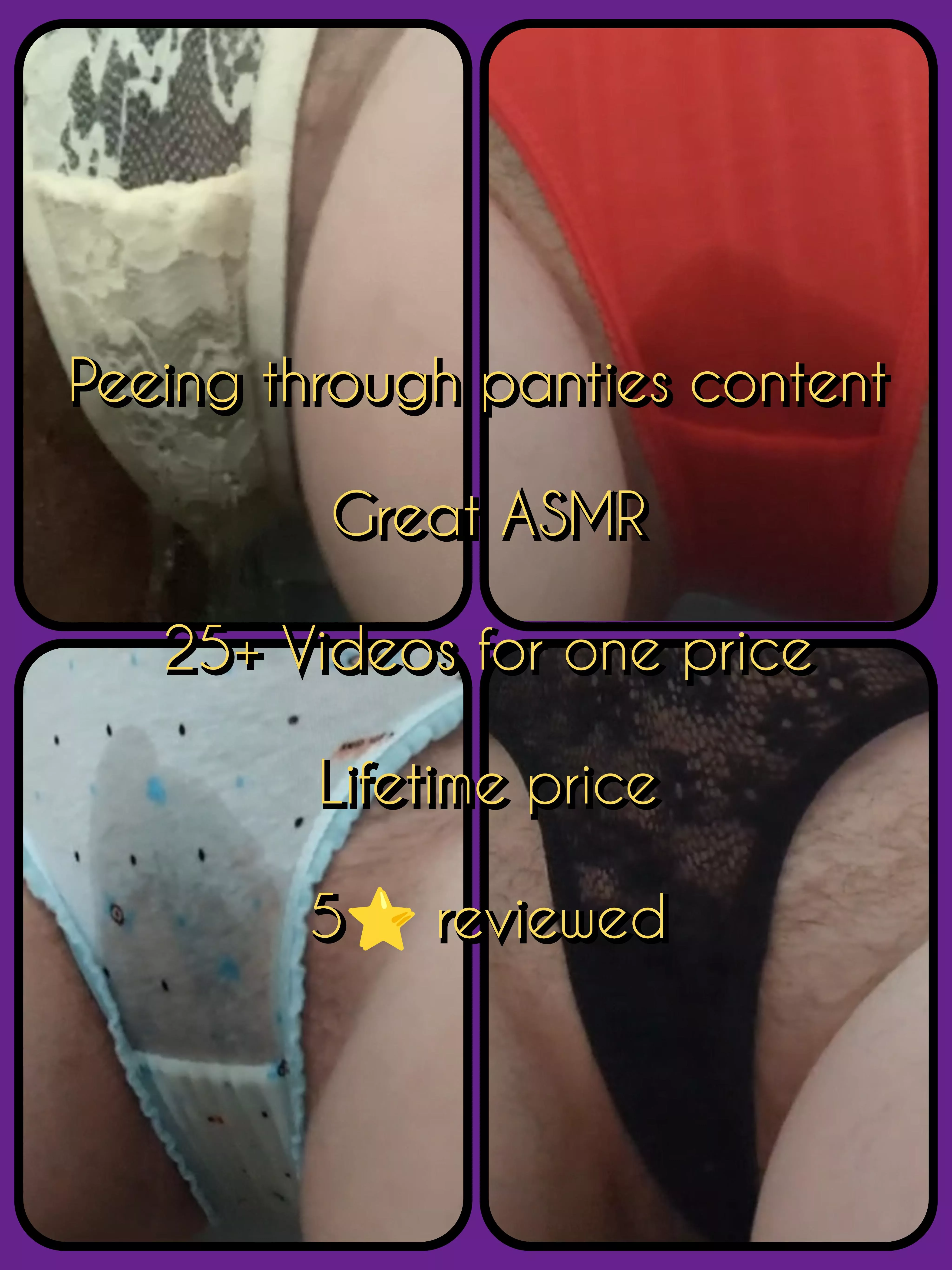 Pee lover? My peed-through panties, items and content will get your juices going! [Selling][UK]