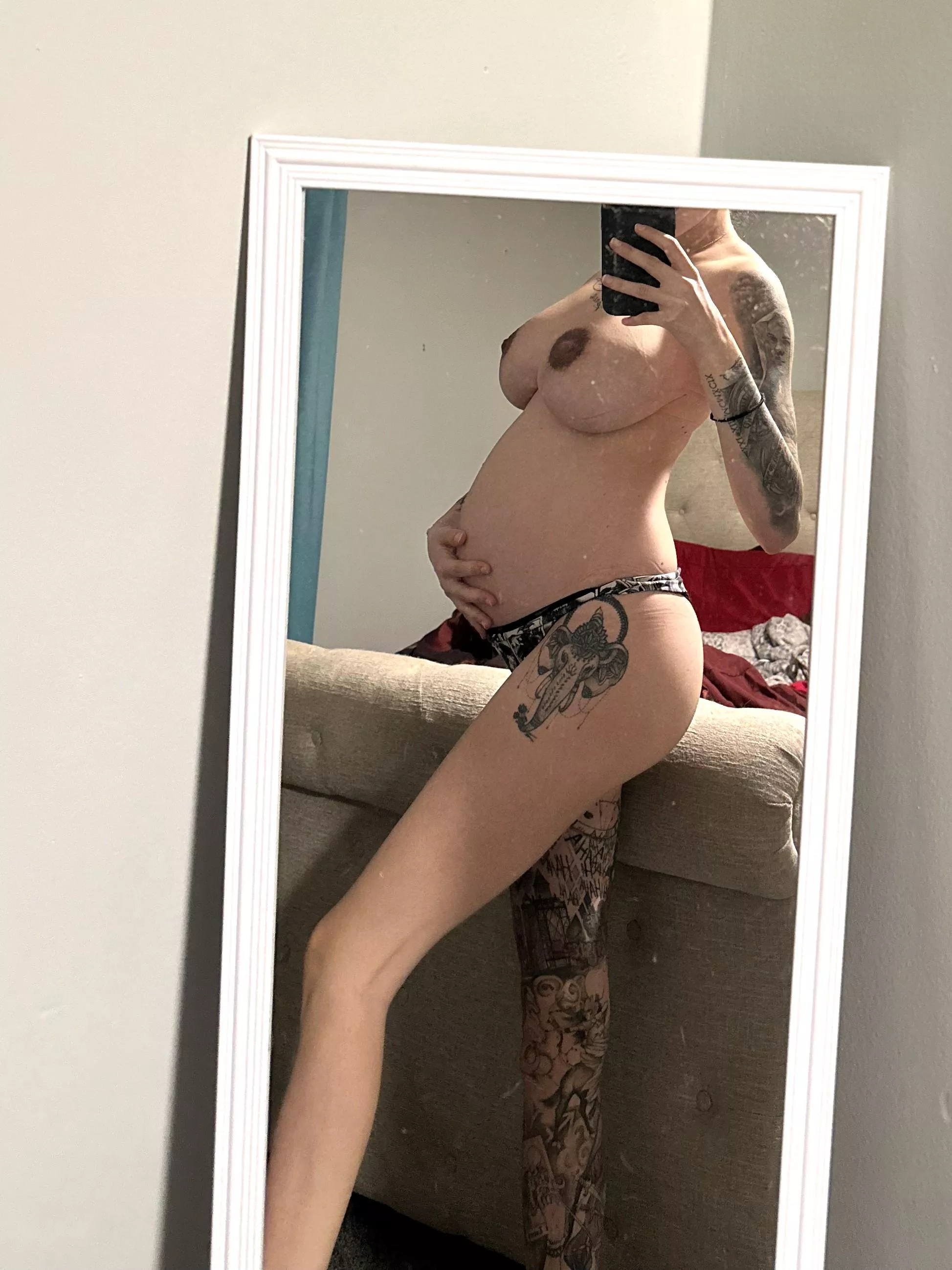 
pregnant woman in 8 months, needs sex at least twice a day