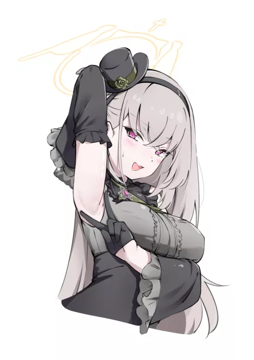 Sakurako's peace sign (Komasi) [Blue Archive]