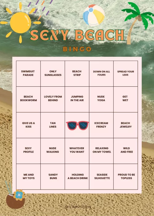 Sexy Beach Bingo Challenge