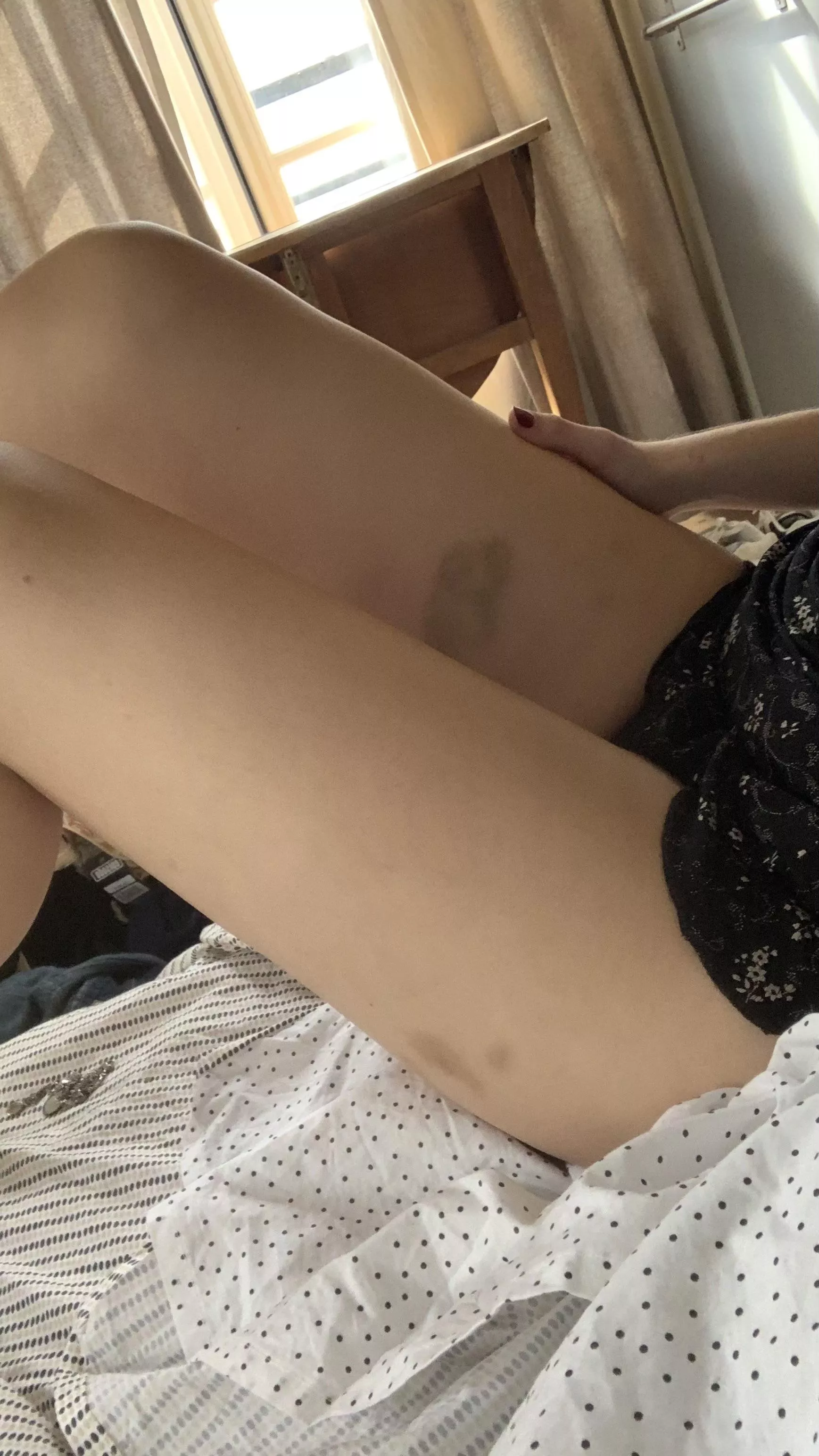 She was so proud of the marks I left her on our first date 