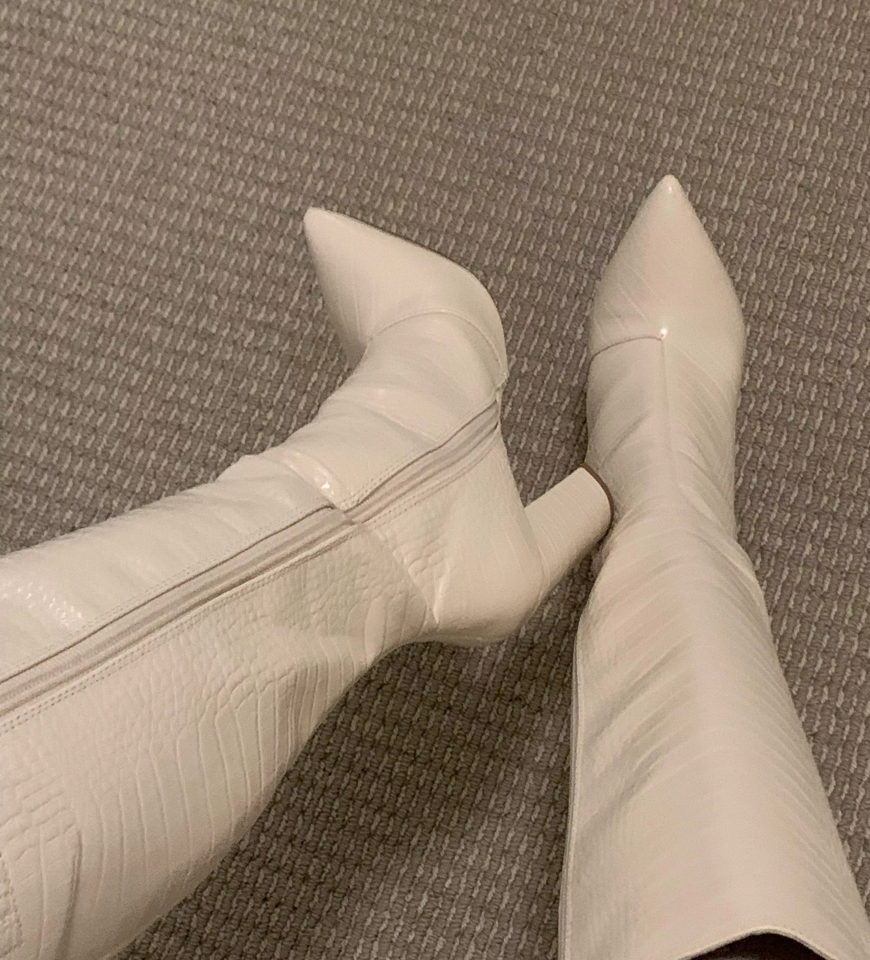 these are perfect for kicking losers in the balls with 🤍 [findom]