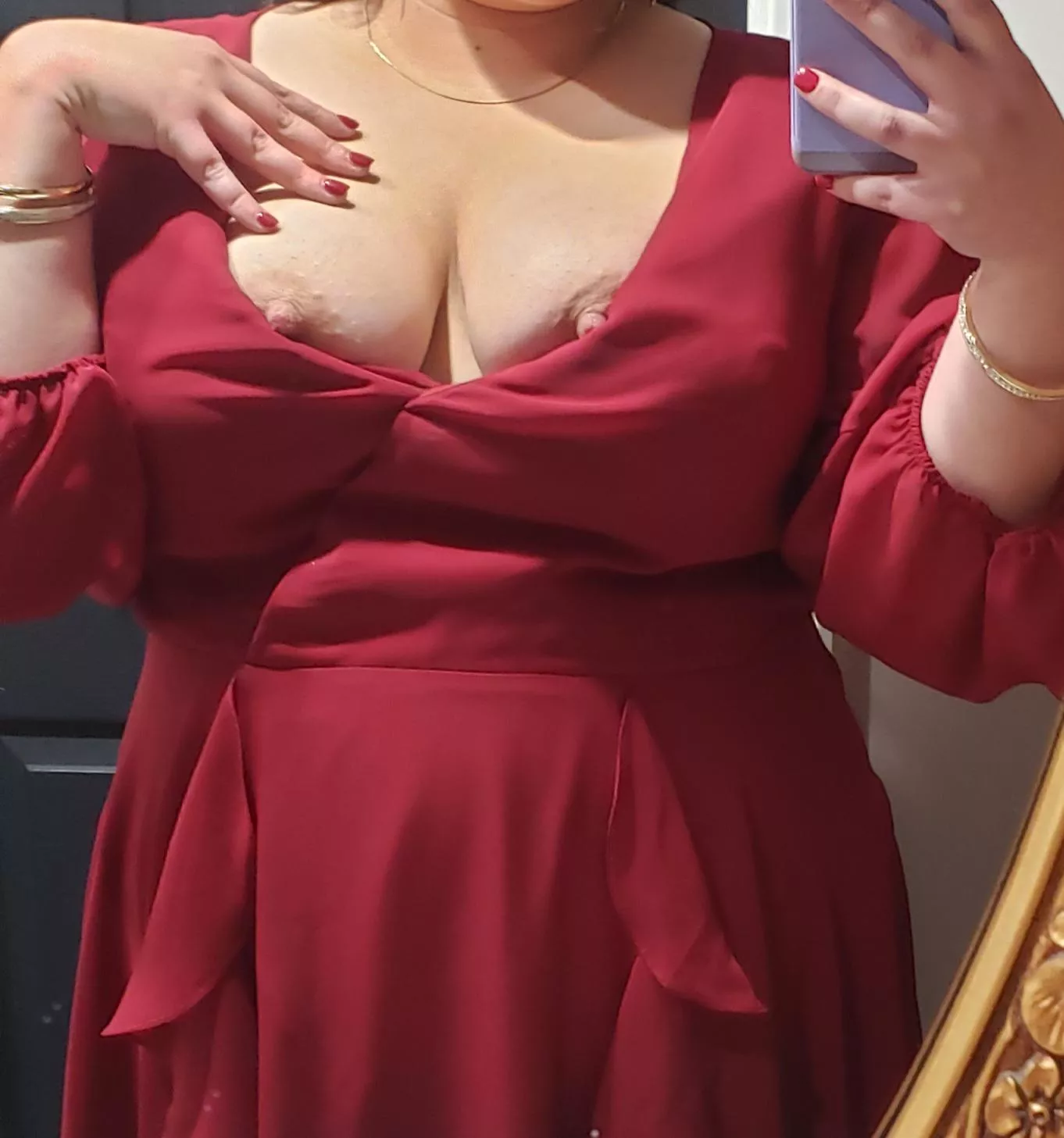 Was the maid of honor in a wedding the other day... sadly, I didn't get pounded in this dress