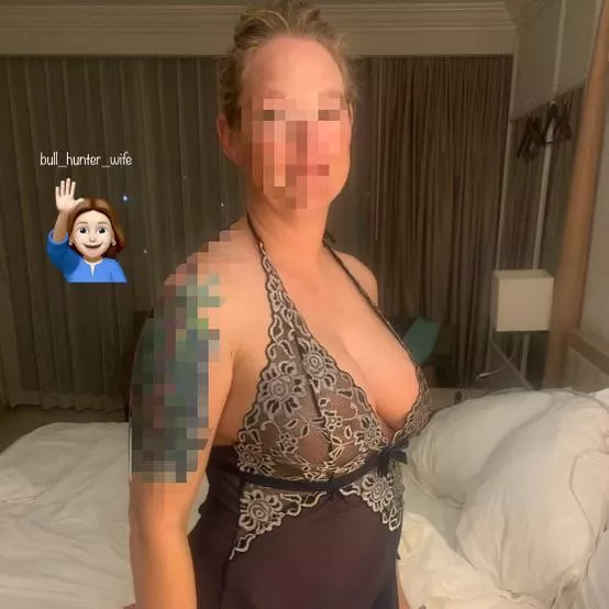 We make arrangements to cuck my husband.  You, my new bull, come in the hotel room to find him sitting quietly on the couch, and me waiting on the bed.  