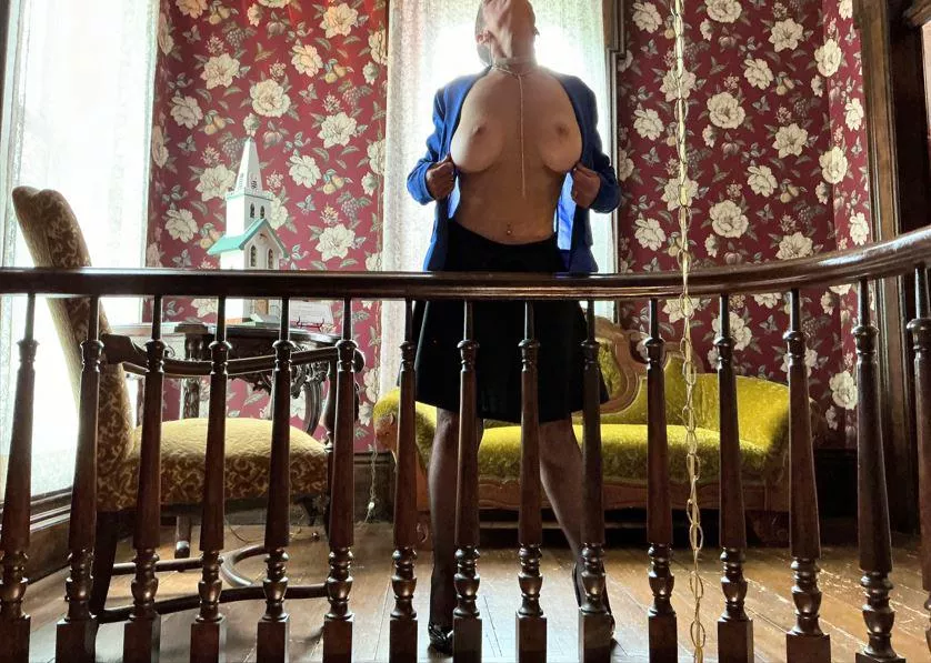 What's Your Opinion On A 50yo Flashing Her Boobs For You
