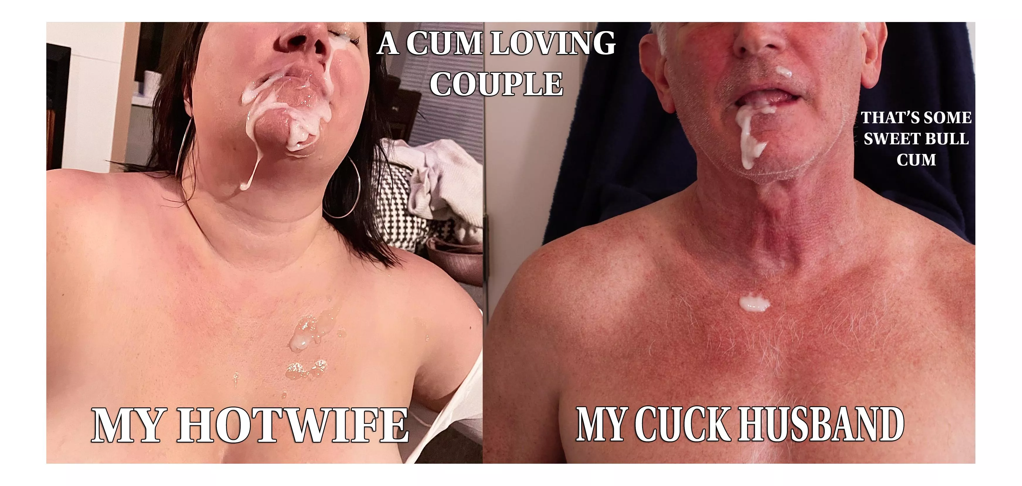 Wifey tells me when and how to eat cum. Sometimes it's my own, but other times from her bull.