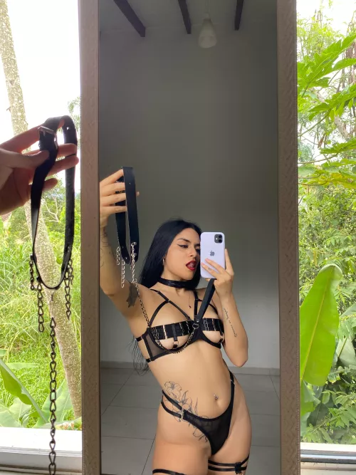 Will you be my obedient puppy? Say woof woof 