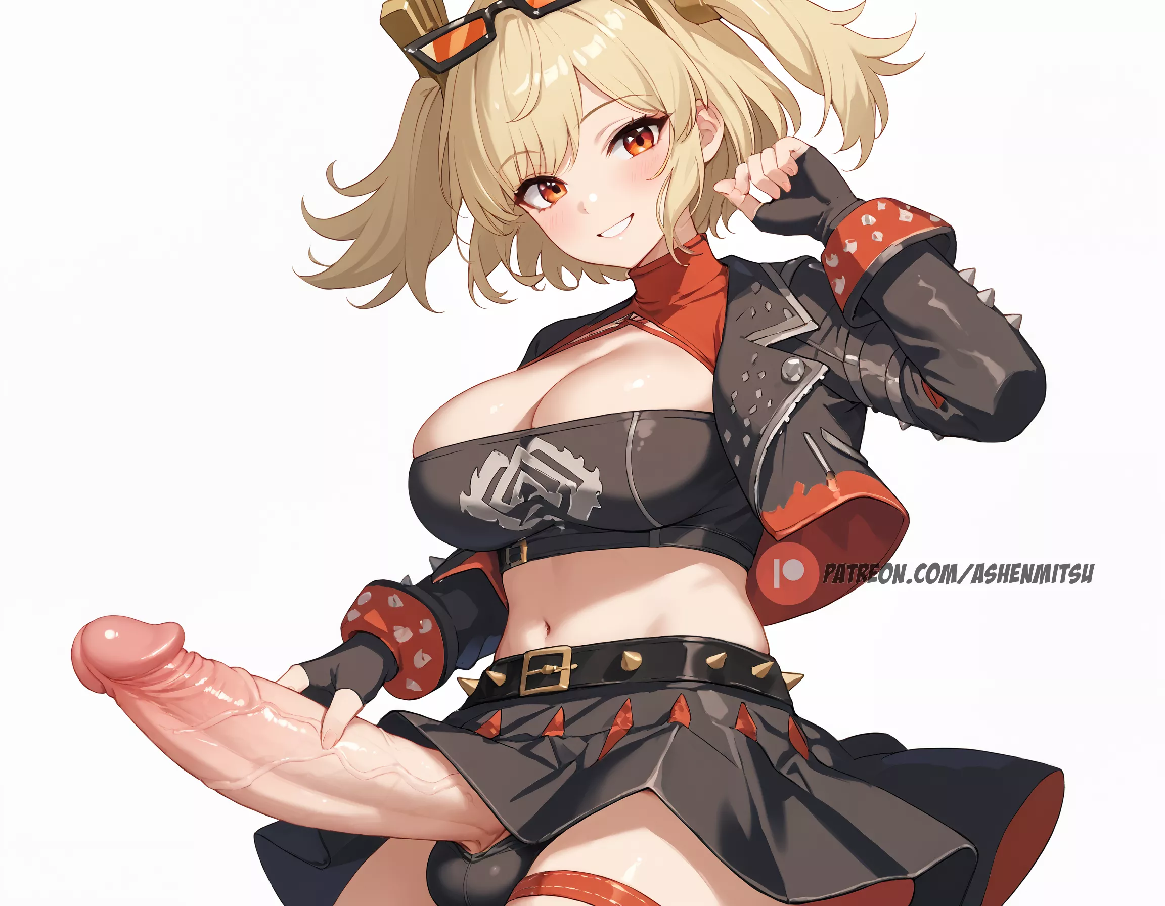 Would you suck Burnice's huge dick? (Futanari)