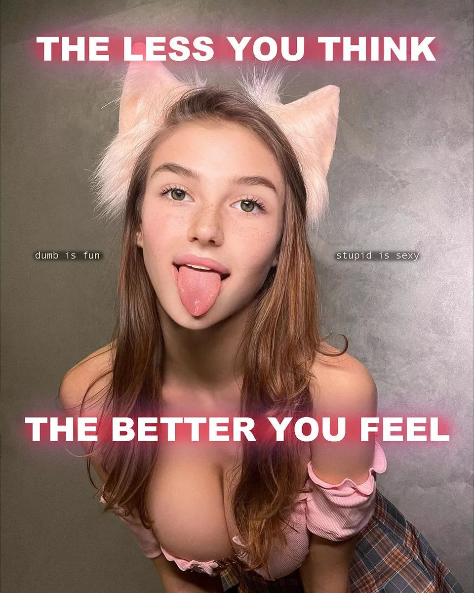 You want to feel good, don't you?