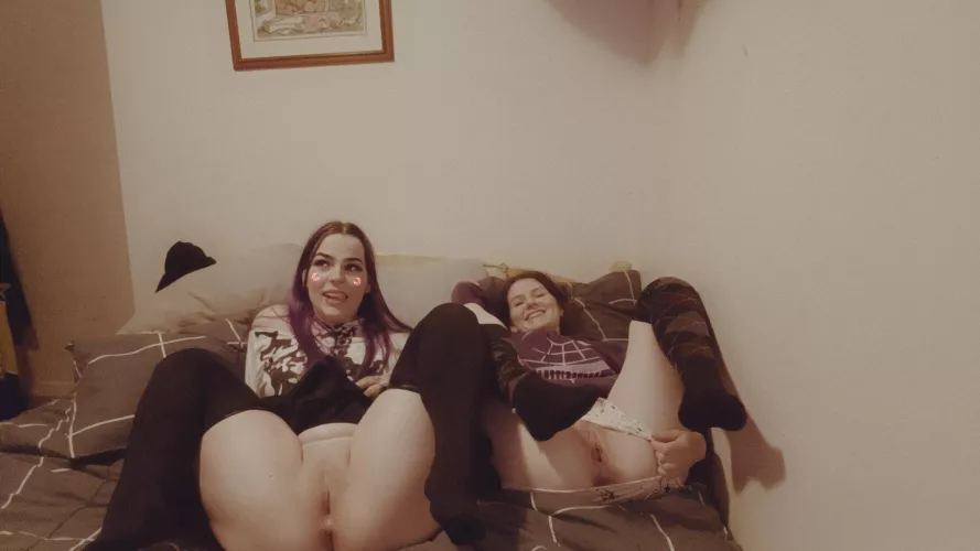 2 cute girls showing all x