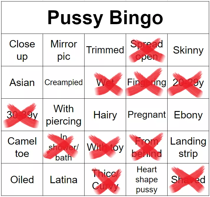 23 [m4f] Will you help me fill my bingo card, please? Thank you! 