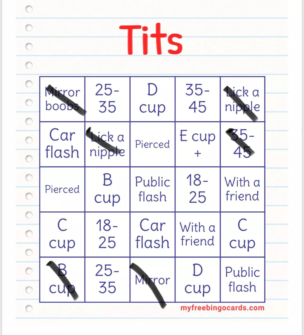42m still looking for the titty Tuesday bingo. DMs open 