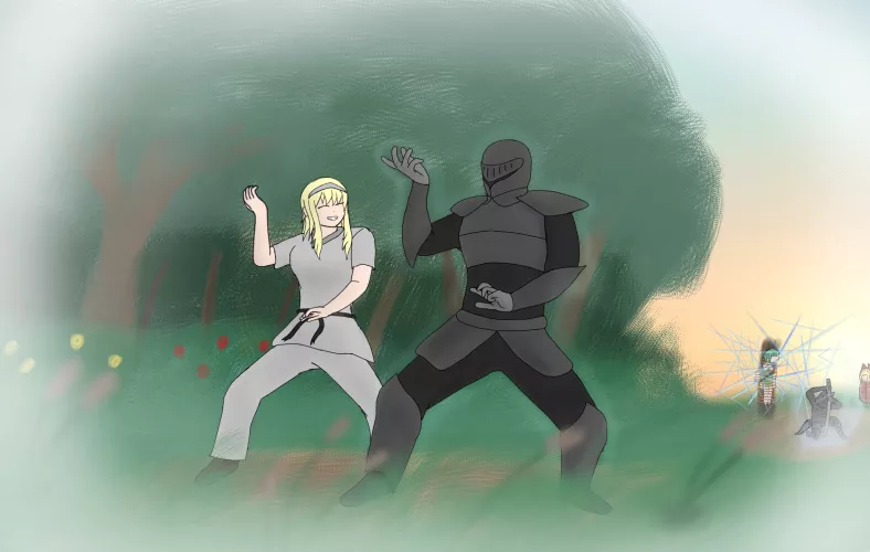 A peaceful morning with Jeanne (our wife)