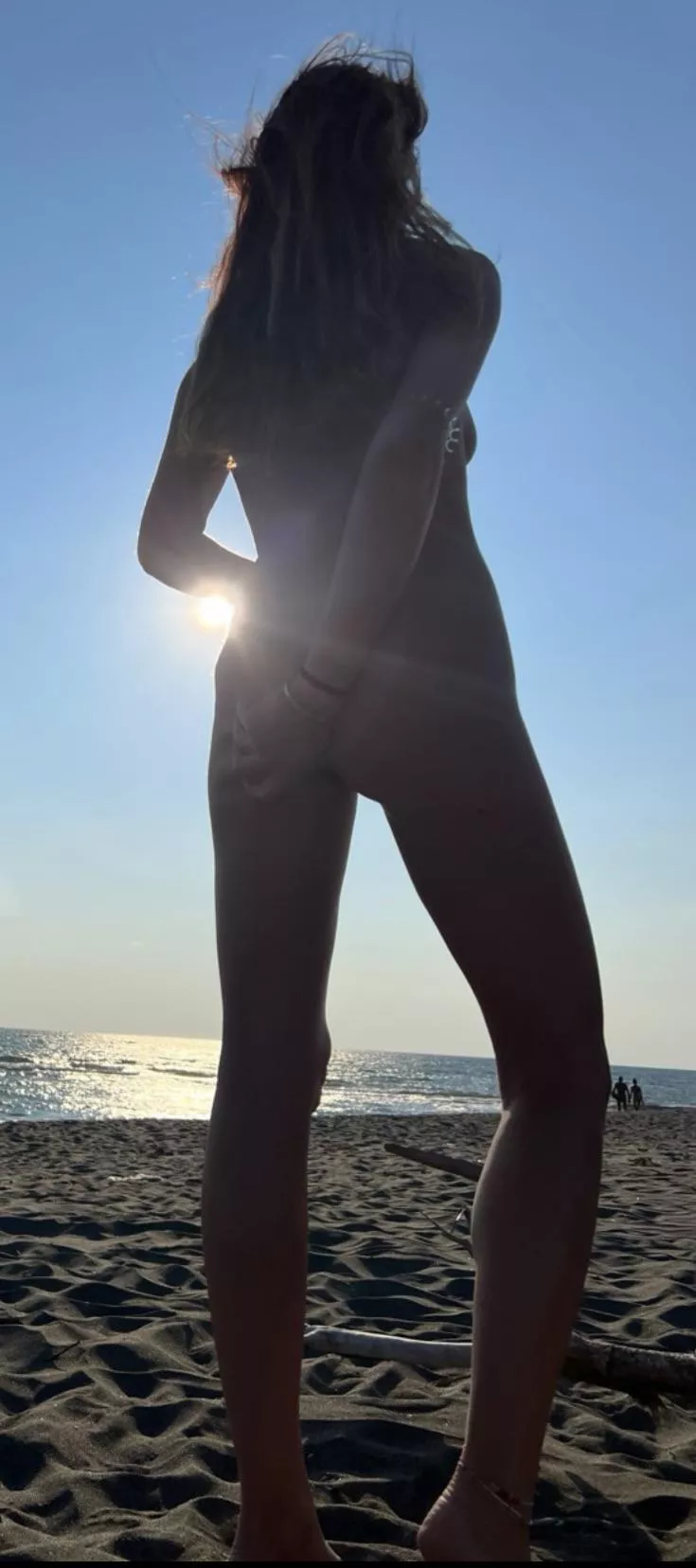 Anklet on the nude beach