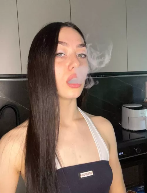 blowing smoke out of my mouth