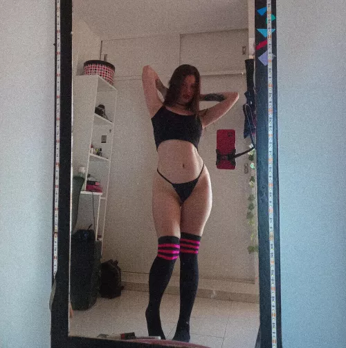 Can you imagine my stockings around your head?