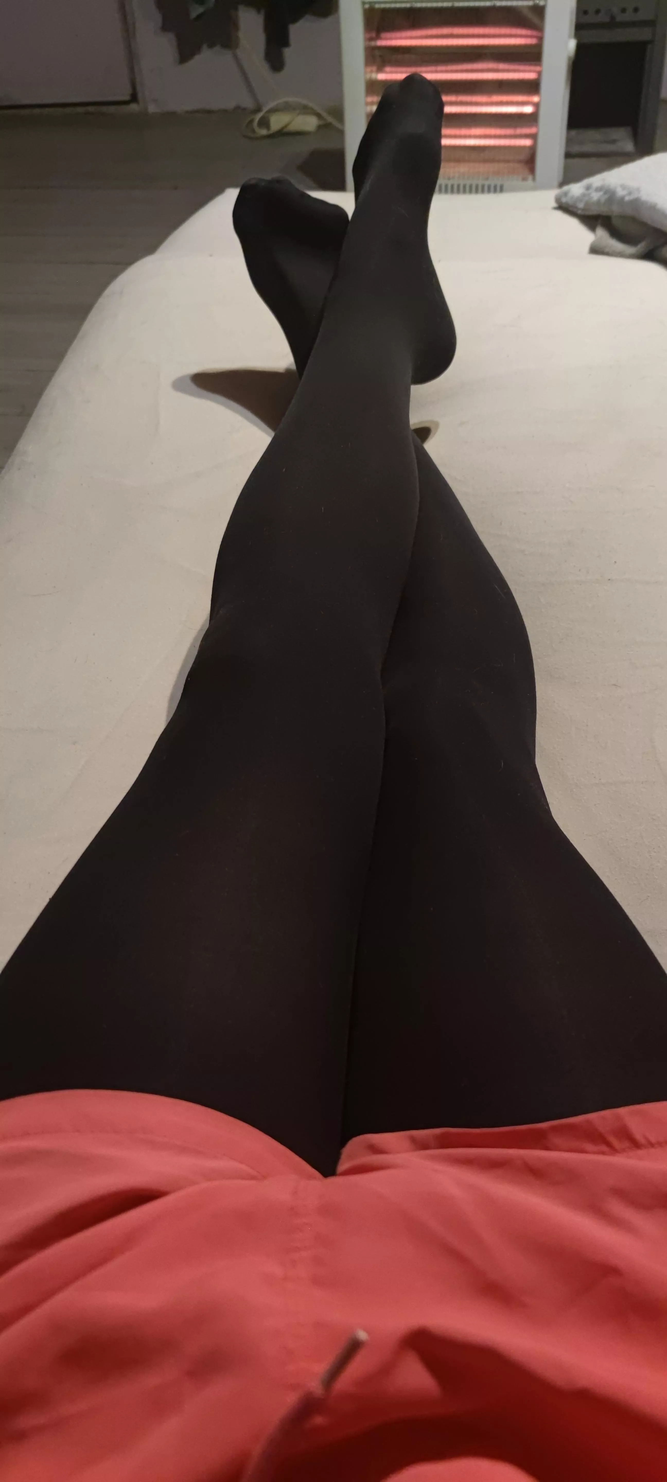Chilling in pantyhose
