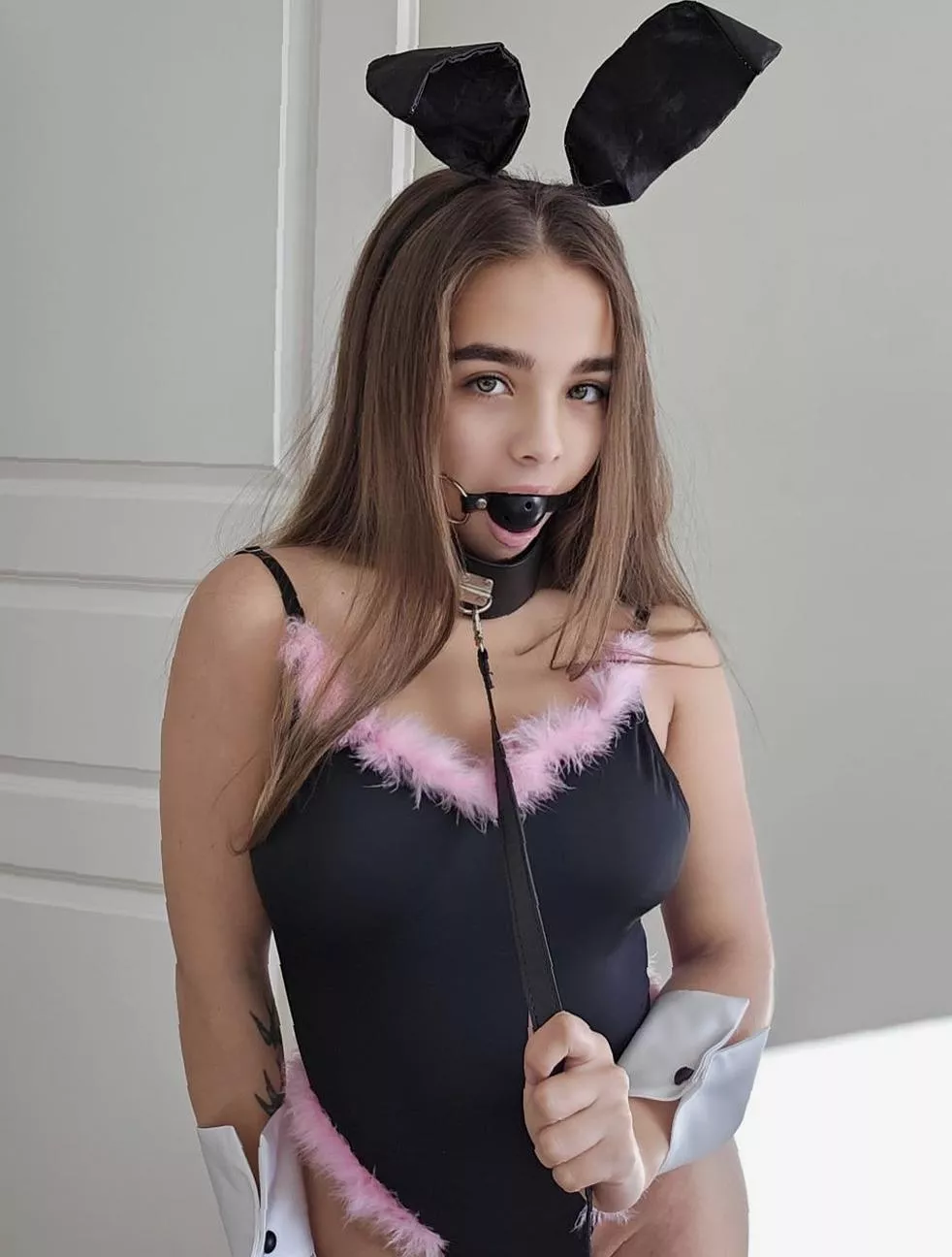 Daddy gagged me but the other holes are still free