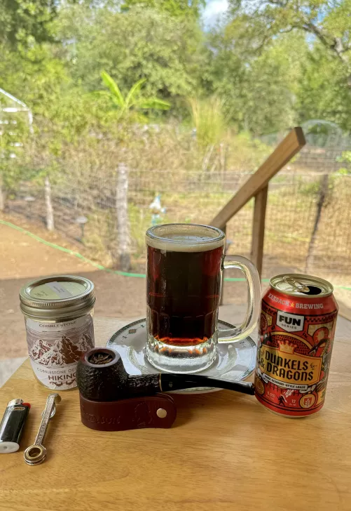 Enjoying a nice afternoon