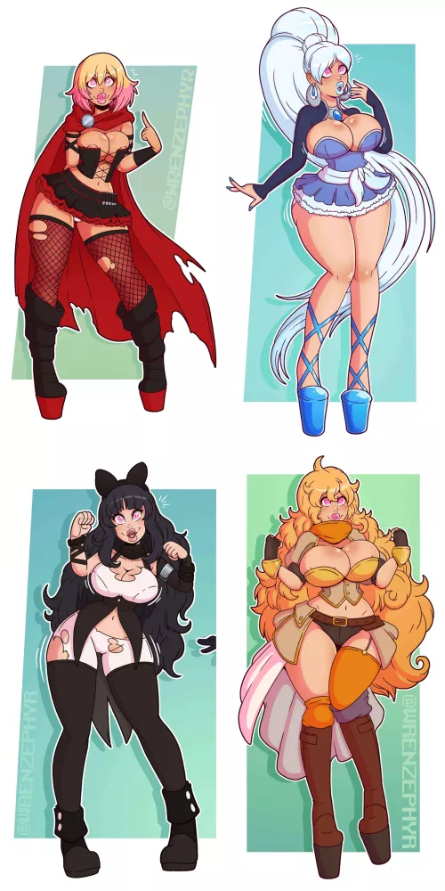 [F4A] Your chance to bimbofy the RWBY girls! How would you do it, and why? Just because you can, or perhaps to take revenge? Tell me~