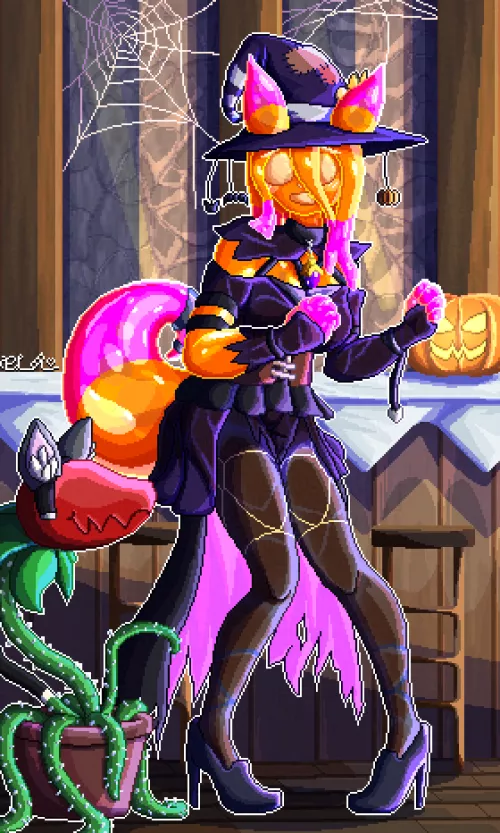 Guumi the shy slime witch~ [by me!]